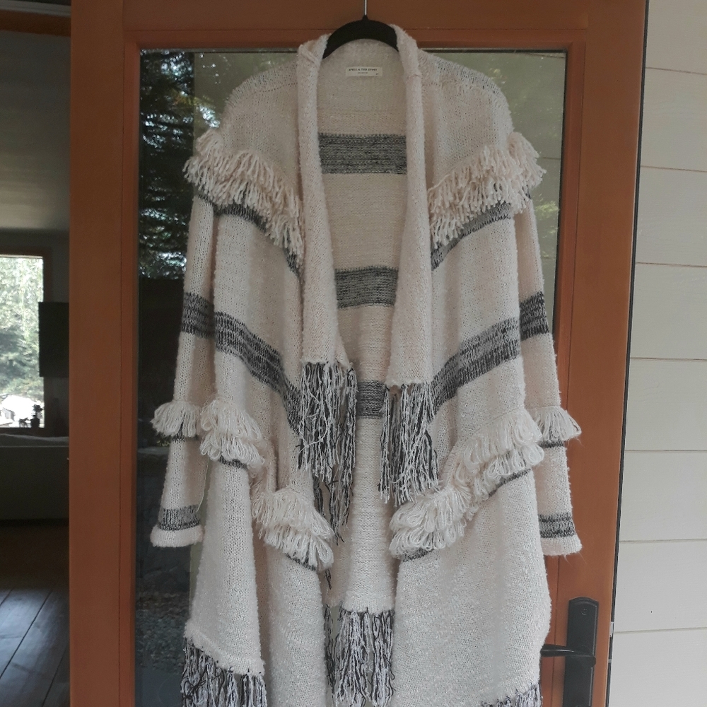 Spell and the Gypsy Beni fringe cardigan coat, M/L